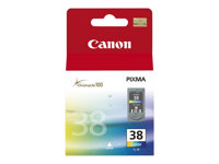 Canon CL-38 - Färg (cyan, magenta, gul) - original - blister - bläcktank - för PIXMA iP1800, iP1900, iP2500, iP2600, MP140, MP190, MP210, MP220, MP470, MX300, MX310 2146B007