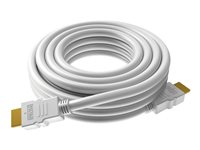 VISION Techconnect - Hög hastighet - HDMI-kabel med Ethernet - HDMI hane till HDMI hane - 5 m - vit - 4K30Hz stöd TC 5MHDMI8K