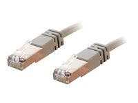 C2G Cat5e Booted Shielded (STP) Network Patch Cable - Patch-kabel - RJ-45 (hane) till RJ-45 (hane) - 7 m - STP - CAT 5e - formpressad - grå 83755