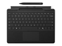 Microsoft Surface Pro Keyboard - tangentbord - med pekdyna, accelerometer, Förvarings- och laddningsfack för Surface Slim Pen 2 - QWERTY - Nordisk - svart - med Slim Pen 2 Inmatningsenhet 8X8-00149