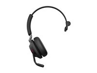 Jabra Evolve2 65 MS Mono - Headset - på örat - konvertibel - Bluetooth - trådlös - USB-C - ljudisolerande - svart - med laddningsställ - Certifierad för Microsoft-teams 26599-899-889