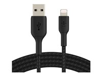 Belkin BOOST CHARGE - Lightning-kabel - Lightning hane till USB hane - 15 cm - svart CAA002BT0MBK