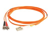 C2G - Patch-kabel - LC multiläge (hane) till ST-läge (multi-mode) (hane) - 3 m - fiberoptisk - 62,5/125 mikron - orange 85074