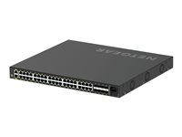 NETGEAR AV Line M4250-40G8F-PoE+ - Switch - L3 - Administrerad - 40 x 10/100/1000 (PoE+) + 8 x 1000Base-X SFP - sida till sida luftflöde - rackmonterbar - PoE+ (480 W) GSM4248P-100EUS