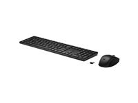 HP 655 - Sats med tangentbord och mus - 100% - full size - trådlös - 2.4 GHz - hela norden - svart - Smart Buy 4R009UT#UUW