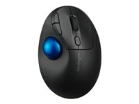 Kensington Pro Fit Ergo TB450 EQ - Styrkula - ergonomisk - optisk - 7 knappar - trådlös - 2.4 GHz, Bluetooth - trådlös USB-mottagare K72194WW