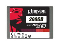 Kingston SSDNow E100 - SSD - krypterat - 200 GB - inbyggd - 2.5" - SATA 6Gb/s - Self-Encrypting Drive (SED) SE100S37/200G