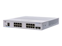 Cisco Business 250 Series CBS250-16T-2G - Switch - L3 - smart - 16 x 10/100/1000 + 2 x Gigabit SFP - rackmonterbar CBS250-16T-2G-EU
