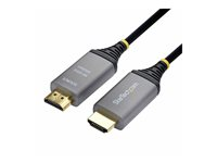 Startech - Ultra High Speed - HDMI-kabel - HDMI hane till HDMI hane - 10 m - hybrid koppar/fiberoptisk - svart - Active Optical Cable (AOC), 8K60Hz stöd, upp till 48 Gbps dataöverföringshastighet, hybrid, plenumklassad, 2K240 Hz (2560 x 1440) stöd, 4K144Hz stöd, Enkelriktad 8K-A-10M-HDMI-CABLE