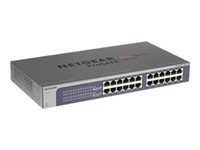 NETGEAR Plus JGS524PE - Switch - smart - 12 x 10/100/1000 (PoE) + 12 x 10/100/1000 - skrivbordsmodell, rackmonterbar - PoE (100 W) JGS524PE-100EUS