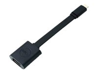 Dell - USB-adapter - 24 pin USB-C (hane) till USB typ A (hona) - USB 3.1 - 13.2 cm - svart DBQBJBC054