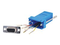 C2G Modular Adapter - Seriell adapter - RJ-45 (hona) till DB-9 (hona) - blå 81545