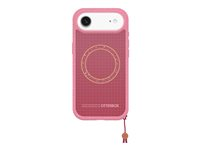 OtterBox Sole Series - Baksidesskydd för mobiltelefon - MagSafe-kompatibilitet - slitstark tyg - Xtra Hot (rosa) - för Apple iPhone Air 77-99403