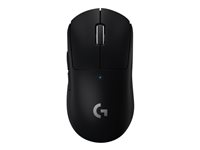 Logitech PRO X SUPERLIGHT Wireless Gaming Mouse - Mus - optisk - 5 knappar - trådlös - 2.4 GHz - USB Logitech LIGHTSPEED-mottagare - svart 910-005880