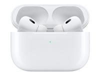 Apple AirPods Pro - 2a generation - True wireless-hörlurar med mikrofon - inuti örat - Bluetooth - aktiv brusradering - vit MQD83DN/A