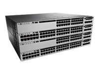 Cisco Catalyst 3850-24PW-S - Switch - L3 - Administrerad - 24 x 10/100/1000 (PoE+) - skrivbordsmodell, rackmonterbar - PoE+ WS-C3850-24PW-S