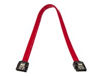 StarTech.com 30 cm SATA-kabel med lås - SATA-kabel - Serial ATA 150/300/600 - SATA (R) till SATA (R) - 30 cm - sprintlåsning - röd - för P/N: 10P6G-PCIE-SATA-CARD, 2P6G-PCIE-SATA-CARD, 4P6G-PCIE-SATA-CARD, 6P6G-PCIE-SATA-CARD LSATA12