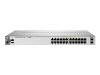 HPE Aruba 3800-24G-PoE+-2XG - Switch - L4 - Administrerad - 24 x 10/100/1000 (PoE) + 2 x 10Gb Ethernet - rackmonterbar - PoE J9587A#ABB