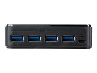 StarTech.com 4x4 USB 3.0 delnings-switch för kringutrustning - Hubb - 8 x SuperSpeed USB 3.0 - skrivbordsmodell HBS304A24A