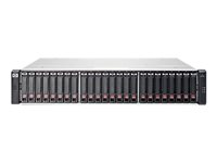 HPE Modular Smart Array 2040 SAS Dual Controller SFF Bundle - Hårddiskarray - 21.6 TB - 24 fack ( SAS-2 ) - 24 x 900 GB - SAS 12Gb/s (extern) - kan monteras i rack - 2U C8S57A