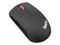 Lenovo ThinkPad Precision Wireless Mouse - Mus - höger- och vänsterhänta - optisk - 3 knappar - trådlös - 2.4 GHz - trådlös USB-mottagare - midnattssvart - detaljhandel 0B47163