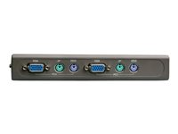 D-Link DKVM 4K - Omkopplare för tangentbord/video/mus - 4 x KVM port(s) - 1 lokal användare - skrivbordsmodell DKVM-4K