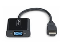 StarTech.com HDMI to VGA Adapter, 1080p, Active Video Converter - Videokort - HDMI hane till HD-15 (VGA) hona - 18.95 cm - svart - stöd för 1080p, aktiv, busdriven HD2VGAE3