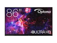 Optoma Creative Touch 3863RK - 86" Diagonal klass 3-Series LED-bakgrundsbelyst LCD-skärm - interaktiv - med whiteboardtavla och pekskärm (multi touch) - Android - 4K UHD (2160p) 3840 x 2160 - Direct LED - svart H1F0H08BW101