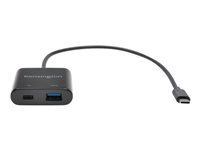 Kensington PD1000 USB-C 95W Power Delivery Dongle - USB-adapter - USB typ A, USB-C (enbart ström) (hona) till 24 pin USB-C (hane) - USB 3.1 Gen 1 - USB Power Delivery (95W) K39100WW