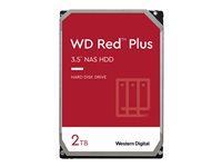 WD Red Plus WD20EFZX - Hårddisk - 2 TB - inbyggd - 3.5" - SATA 6Gb/s - 5400 rpm - buffert: 128 MB WD20EFZX