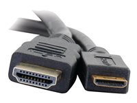 C2G Value Series 1m High Speed HDMI to HDMI Mini Cable with Ethernet - 4K - UltraHD - HDMI-kabel med Ethernet - HDMI hane till 19 pin mini HDMI Type C hane - 1 m - svart 82007