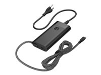 HP 110W Laptop Charger - Strömadapter - USB-C - AC 115/230 V - 110 Watt - utgångskontakter: 2 - Europa - svart 8B3Y2AA#ABB