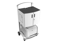 Compulocks CartiPad Uno Tablet / Laptop Charging Rolling Cart 16 Devices EU Power Plug - Vagn (endast laddning) - svetsat stål - skärmstorlek: 13" UNO-EU