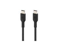 Belkin BoostCharge - USB-kabel - USB-C (hane) till USB-C (hane) - 1 m - svart CAB004BT1MBK