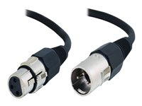 C2G Pro-Audio - Ljudkabel - XLR3 hane till XLR3 hona - 2 m - SFTP (skärmat folieöverdraget tvinnat par) 80378