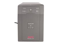 APC Smart-UPS SC 420VA - UPS - AC 120 V - 260 Watt - 420 VA - utgångskontakter: 4 - grå - säljs inte i CO, VT och WA SC420