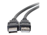 C2G 3.3ft USB Cable - USB A to USB A Cable - USB 2.0 - Black - M/M - USB-kabel - USB (hane) till USB (hane) - USB 2.0 - 1 m - svart 28105