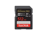 SanDisk Extreme Pro - Flash-minneskort - 512 GB - Video Class V60 / UHS-II U3 / Class10 - SDXC UHS-II SDSDXEP-512G-GN4IN