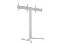 Multibrackets M Display Stand 180 HD Dual - Ställ - för 2 LCD-bildskärmar - aluminium - silver - skärmstorlek: 40"-60" - monteringsgränssnitt: upp till 800 x 400 mm - golvstående 7350073735365