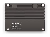 Micron 7600 MAX - SSD - Mixed Use - krypterat - 1.6 TB - inbyggd - 2.5" - U.2 PCIe 5.0 x4 (NVMe) - FIPS 140-3 Level 2 - TCG Opal Encryption MTFDLAL1T6THS-1BP1DFCYYR