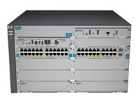 HPE 8206-44G-PoE+/2XG-SFP+ v2 zl Switch - Switch - L4 - Administrerad - 44 x 10/100/1000 + 2 x 10 Gigabit SFP+ - rackmonterbar - PoE - med HP E8200 zl Switch Premium License J9638A#ABB