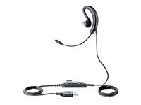 Jabra UC Voice 250 MS - Headset - öronknopp - montering över örat - kabelansluten - USB - svart - Certifierad för Skype for Buisness 2507-823-109