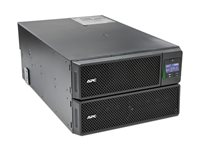 APC Smart-UPS SRT 8000VA RM - UPS (kan monteras i rack) - AC 230 V - 8000 Watt - 8000 VA - Ethernet 10/100, USB - utgångskontakter: 14 - 6U - svart - för P/N: AR2487G, AR3100W, AR3105SP, AR3105W, AR3155W, AR3305W, AR3355SP, AR3355W, NBWL0356A SRT8KRMXLI